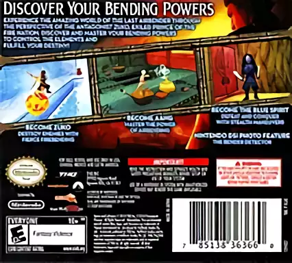 Image n° 2 - boxback : Last Airbender, The (DSi Enhanced)